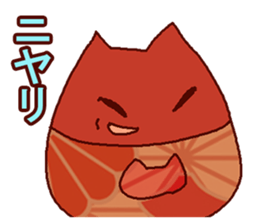 Red cat Dharma sticker #15572947