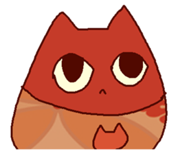 Red cat Dharma sticker #15572951