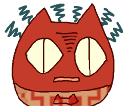 Red cat Dharma sticker #15572956