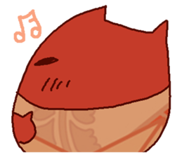 Red cat Dharma sticker #15572957