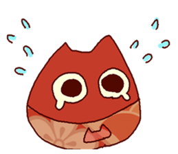 Red cat Dharma sticker #15572961