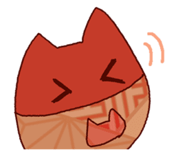 Red cat Dharma sticker #15572964