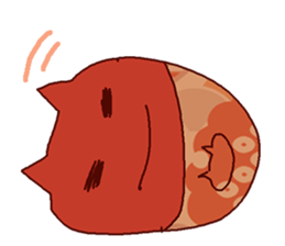 Red cat Dharma sticker #15572965