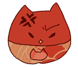 Red cat Dharma sticker #15572968