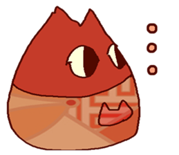 Red cat Dharma sticker #15572969