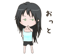 Kyuujitunojyoshi sticker #15574639