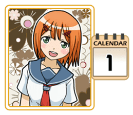 High School Girl Calendar Plus sticker #15574722