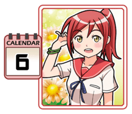 High School Girl Calendar Plus sticker #15574727