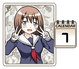 High School Girl Calendar Plus sticker #15574728