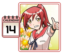 High School Girl Calendar Plus sticker #15574735