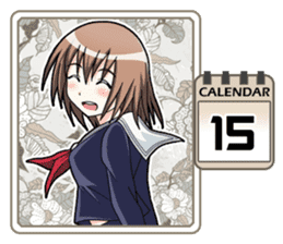 High School Girl Calendar Plus sticker #15574736