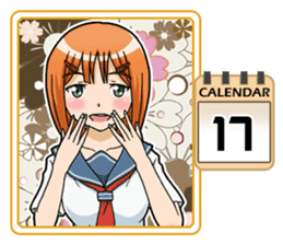 High School Girl Calendar Plus sticker #15574738