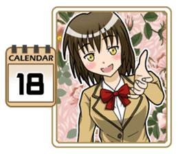 High School Girl Calendar Plus sticker #15574739