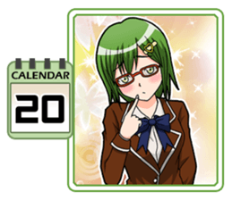 High School Girl Calendar Plus sticker #15574741