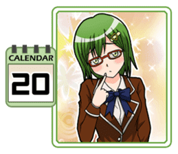High School Girl Calendar Plus sticker #15574741