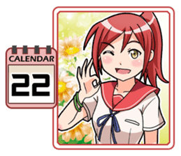 High School Girl Calendar Plus sticker #15574743