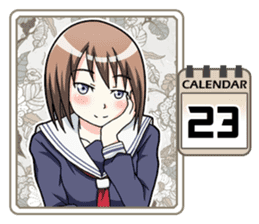 High School Girl Calendar Plus sticker #15574744