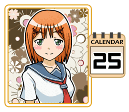 High School Girl Calendar Plus sticker #15574746