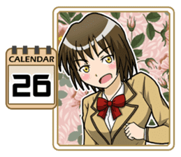 High School Girl Calendar Plus sticker #15574747