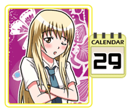 High School Girl Calendar Plus sticker #15574750