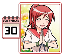 High School Girl Calendar Plus sticker #15574751