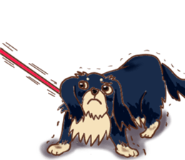 Everyday conversation of miniature dachs sticker #15575079