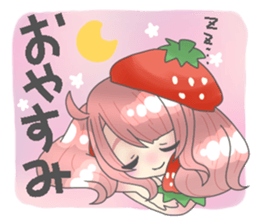 Strawberry daughter stamp sticker #15575405