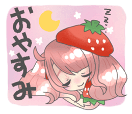 Strawberry daughter stamp sticker #15575405