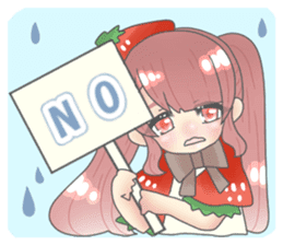 Strawberry daughter stamp sticker #15575415