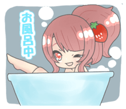 Strawberry daughter stamp sticker #15575424