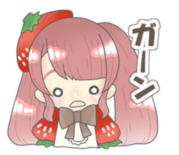 Strawberry daughter stamp sticker #15575425