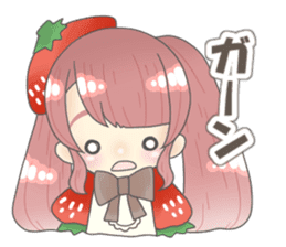 Strawberry daughter stamp sticker #15575425