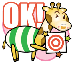 big giraffe boy sticker #15576115