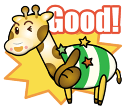 big giraffe boy sticker #15576116