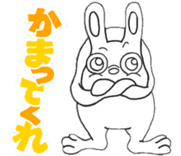 Strange character of the rabbit sticker #15576843