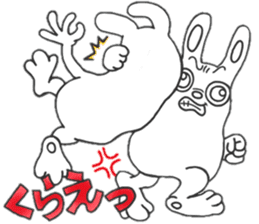Strange character of the rabbit sticker #15576865