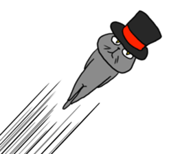 Cat with a hat 5 sticker #15578821