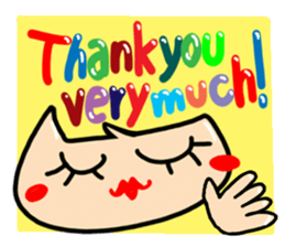 Big happiness (Thank you very much.)20 sticker #15579871