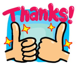 Big happiness (Thank you very much.)20 sticker #15579875