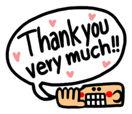 Big happiness (Thank you very much.)20 sticker #15579892