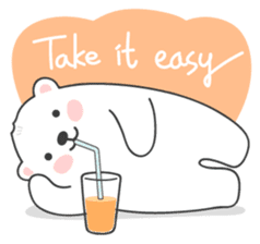 Sweet polar bear 'Gommy' stickers sticker #15580211