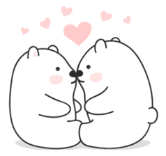 Sweet polar bear 'Gommy' stickers sticker #15580212