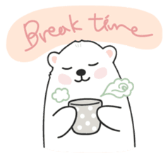 Sweet polar bear 'Gommy' stickers sticker #15580215