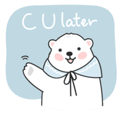 Sweet polar bear 'Gommy' stickers sticker #15580217