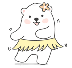 Sweet polar bear 'Gommy' stickers sticker #15580218