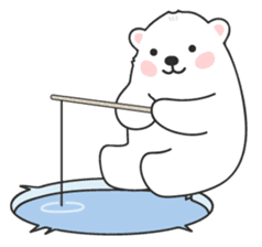 Sweet polar bear 'Gommy' stickers sticker #15580219