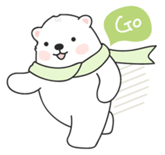 Sweet polar bear 'Gommy' stickers sticker #15580220