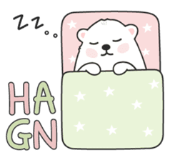 Sweet polar bear 'Gommy' stickers sticker #15580221