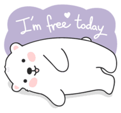 Sweet polar bear 'Gommy' stickers sticker #15580223