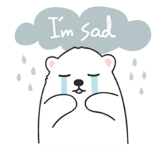 Sweet polar bear 'Gommy' stickers sticker #15580224